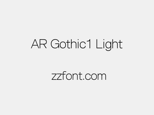 AR Gothic1 Light