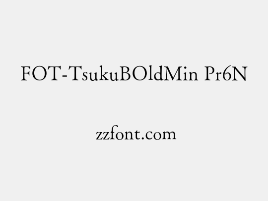 FOT-TsukuBOldMin Pr6N