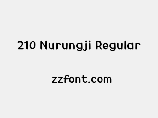 210 Nurungji Regular