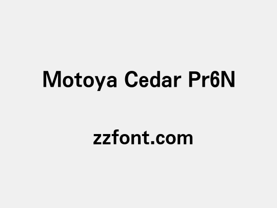 Motoya Cedar Pr6N