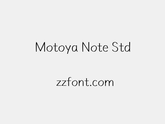 Motoya Note Std