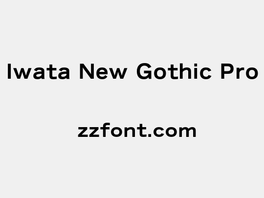 Iwata New Gothic Pro