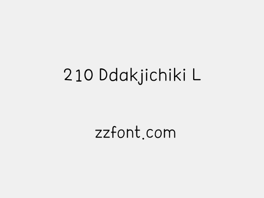 210 Ddakjichiki L