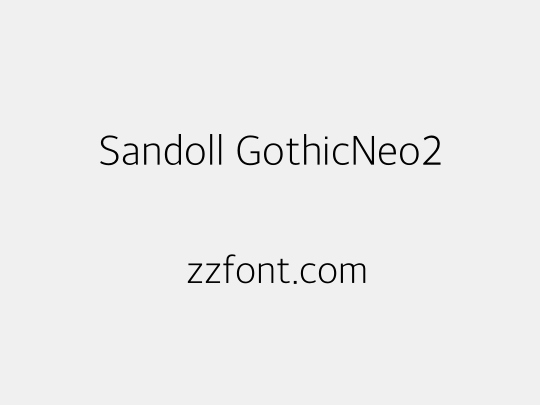 Sandoll GothicNeo2