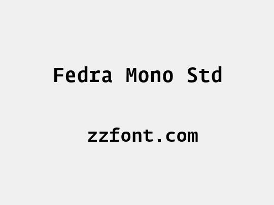 Fedra Mono Std