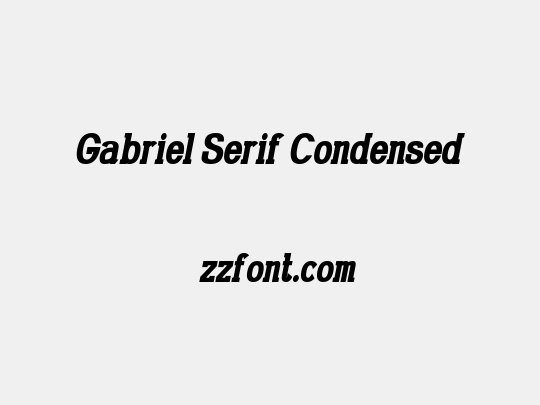 Gabriel Serif Condensed