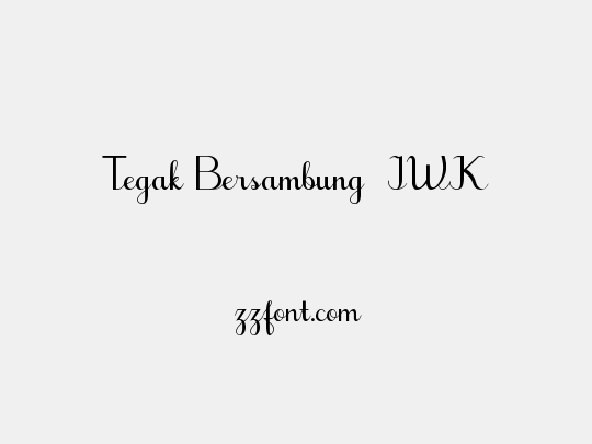 Tegak Bersambung_IWK