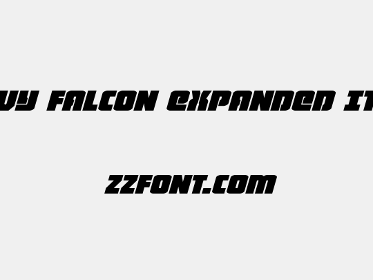 Heavy Falcon Expanded Italic