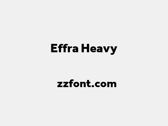 Effra Heavy