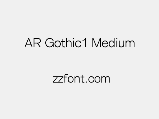 AR Gothic1 Medium