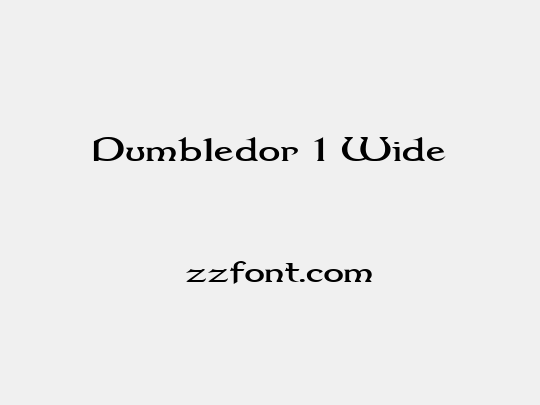 Dumbledor 1 Wide