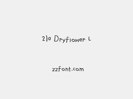 210 Dryflower L