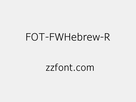 FOT-FWHebrew-R