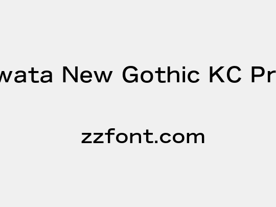 Iwata New Gothic KC Pro