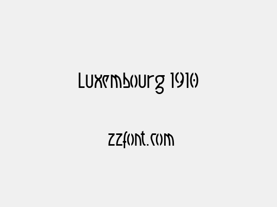 Luxembourg 1910