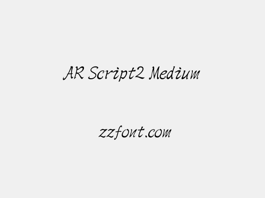 AR Script2 Medium