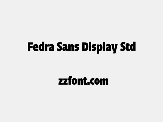 Fedra Sans Display Std