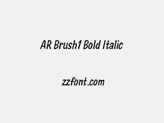 AR Brush1 Bold Italic