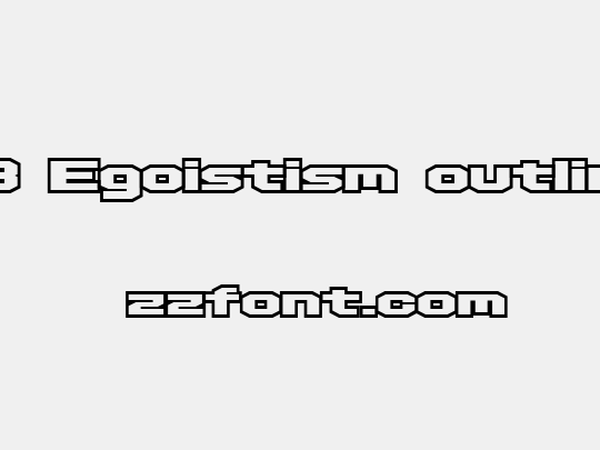 D3 Egoistism outline