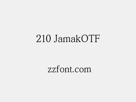 210 JamakOTF