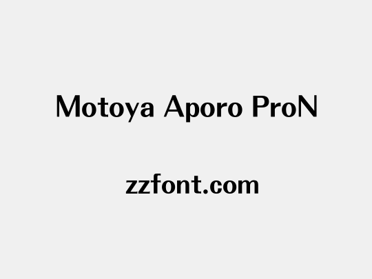 Motoya Aporo ProN