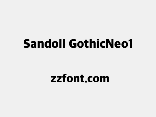 Sandoll GothicNeo1