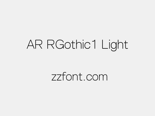 AR RGothic1 Light