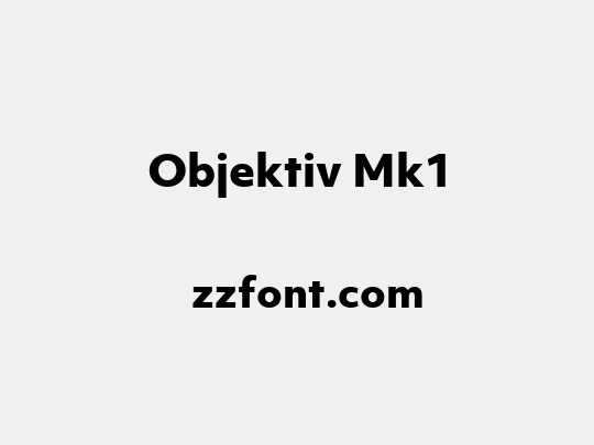 Objektiv Mk1