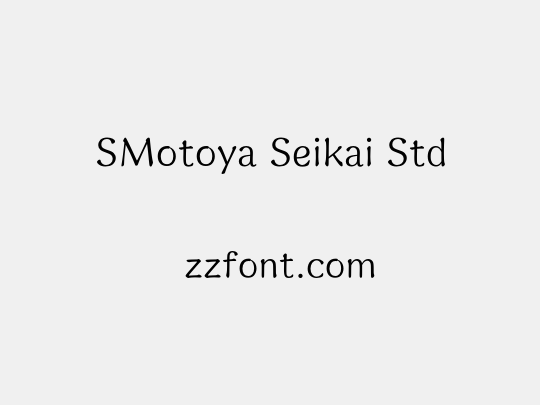 SMotoya Seikai Std