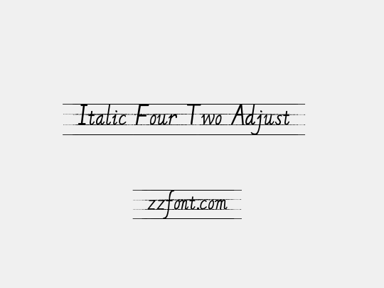 Italic Four Two Adjust