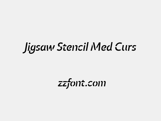 Jigsaw Stencil Med Curs