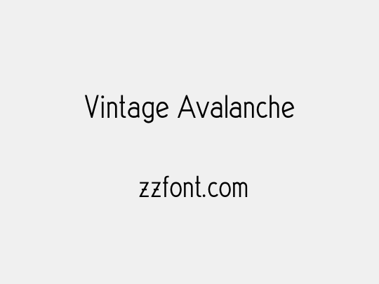 Vintage Avalanche