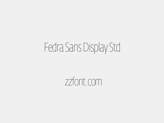 Fedra Sans Display Std