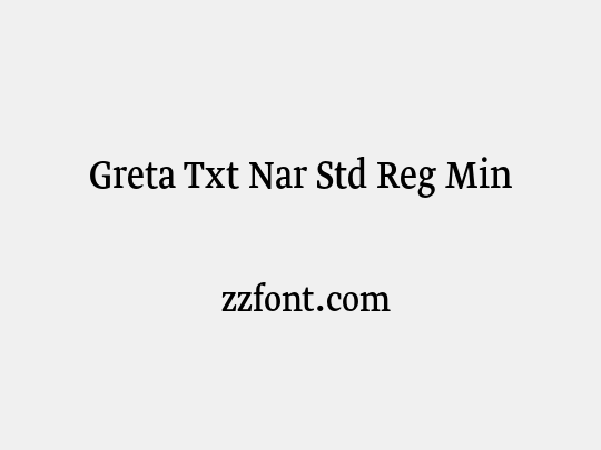 Greta Txt Nar Std Reg Min