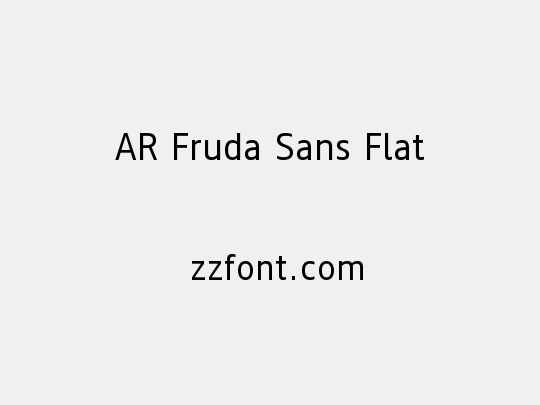 AR Fruda Sans Flat