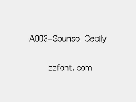 A003-Sounso Cecily