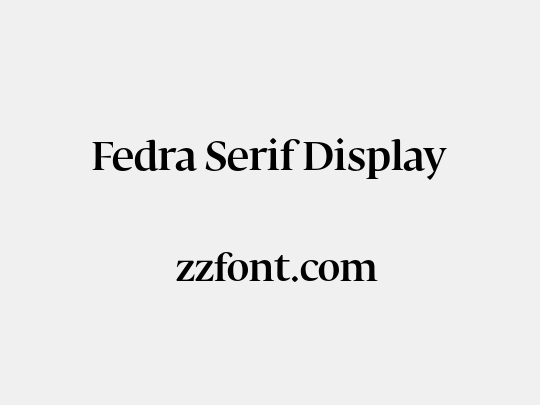 Fedra Serif Display