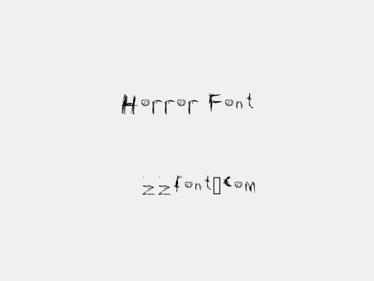 Horror Font