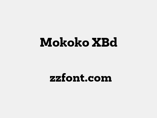 Mokoko XBd