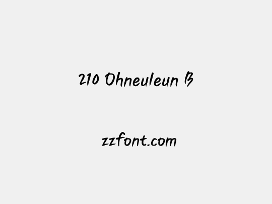 210 Ohneuleun B