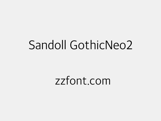 Sandoll GothicNeo2