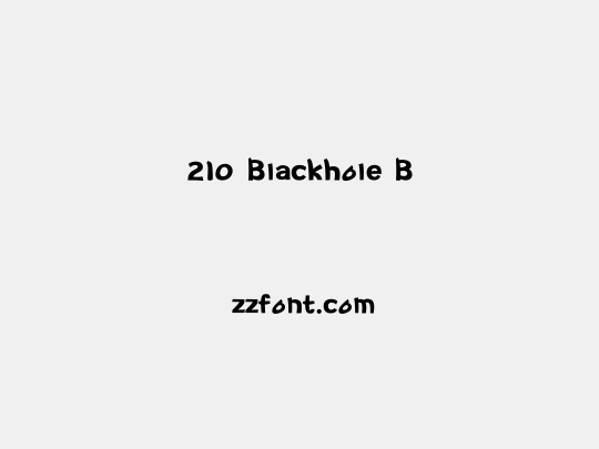 210 Blackhole B