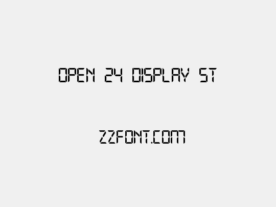 Open 24 Display St