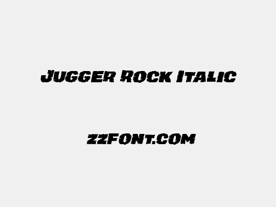 Jugger Rock Italic