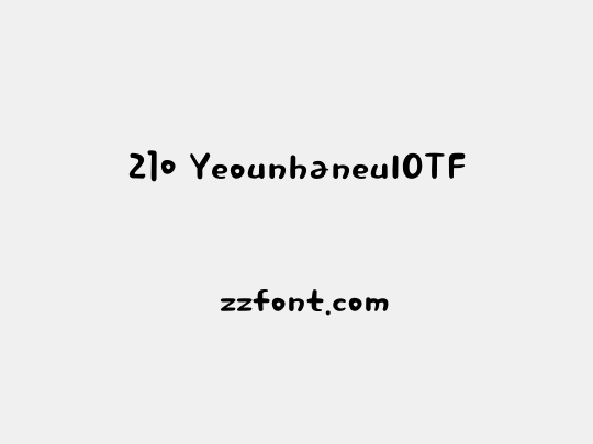 210 YeounhaneulOTF