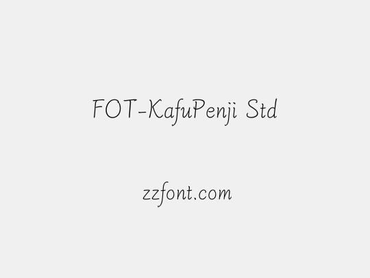 FOT-KafuPenji Std