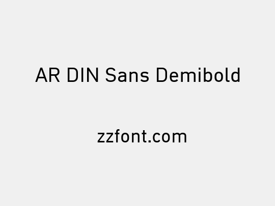 AR DIN Sans Demibold