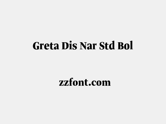 Greta Dis Nar Std Bol