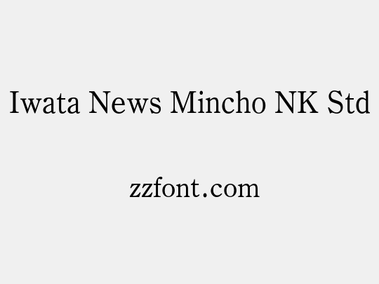 Iwata News Mincho NK Std