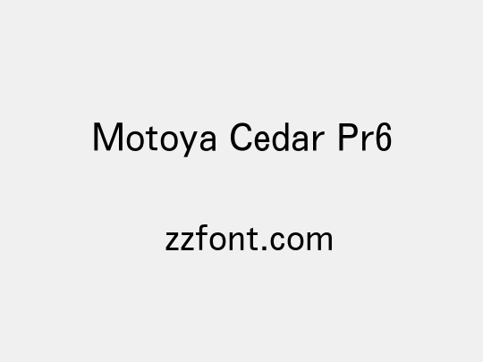 Motoya Cedar Pr6